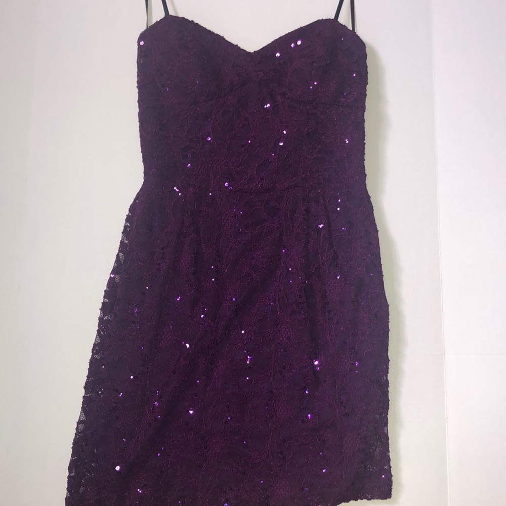 Juniors' Purple Party Dress